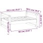Cuccia per Cani Nera 65,5x50,5x28cm in Legno Massello di Pino Cuccia per Cani Nera 65,5x50,5x28cm in Legno Massello di Pino