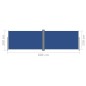 Tenda da Sole Laterale Retrattile Blu 160x600 cm Tenda da Sole Laterale Retrattile Blu 160x600 cm