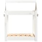 Cuccia per Cani Bianca 61x50x70 cm in Legno Massello di Pino Cuccia per Cani Bianca 61x50x70 cm in Legno Massello di Pino