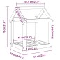 Cuccia per Cani Bianca 61x50x70 cm in Legno Massello di Pino Cuccia per Cani Bianca 61x50x70 cm in Legno Massello di Pino