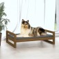 Cuccia per Cani Miele 95,5x65,5x28cm in Legno Massello di Pino Cuccia per Cani Miele 95,5x65,5x28cm in Legno Massello di Pino
