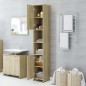 Armadio da Bagno Rovere Sonoma 30x30x183,5 cm in Truciolato Armadio da Bagno Rovere Sonoma 30x30x183,5 cm in Truciolato