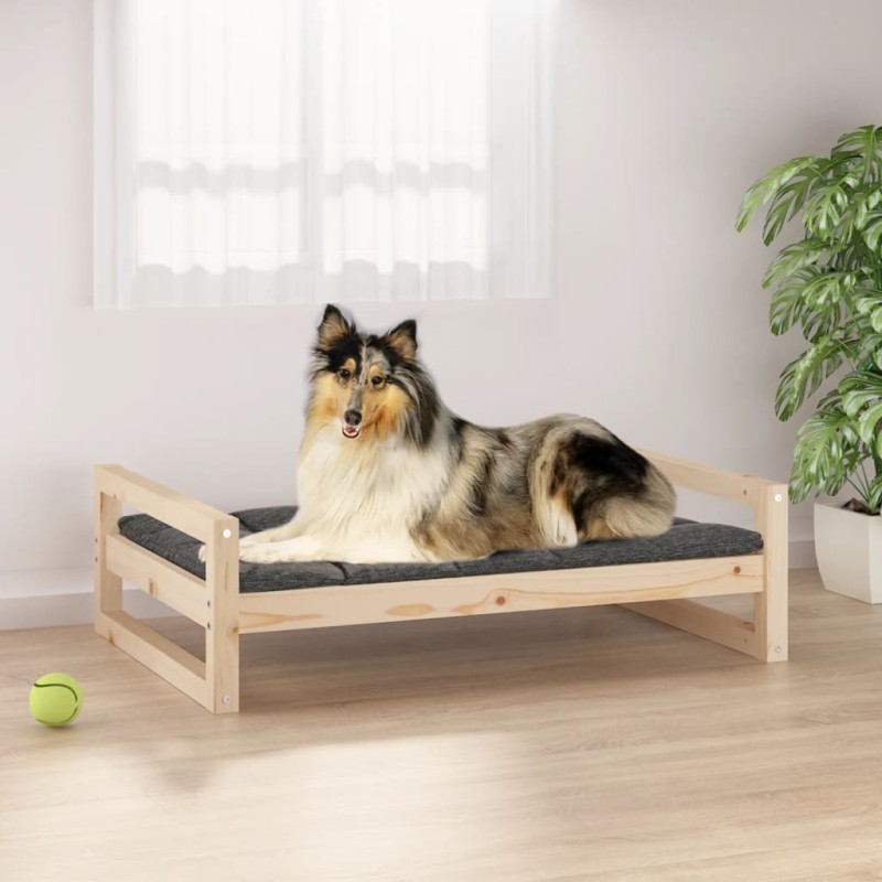 Cuccia per Cani 95,5x65,5x28 cm in Legno Massello di Pino Cuccia per Cani 95,5x65,5x28 cm in Legno Massello di Pino