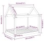 Cuccia per Cani 101x70x90 cm in Legno Massello di Pino Cuccia per Cani 101x70x90 cm in Legno Massello di Pino