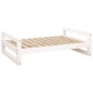 Cuccia per Cani Bianca 95,5x65,5x28cm in Legno Massello di Pino Cuccia per Cani Bianca 95,5x65,5x28cm in Legno Massello di Pino