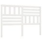 Testiera per Letto Bianca 156x4x100cm in Legno Massello di Pino Testiera per Letto Bianca 156x4x100cm in Legno Massello di Pino