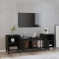 Mobile Porta TV Nero 160x35x55 cm in Legno Multistrato Mobile Porta TV Nero 160x35x55 cm in Legno Multistrato