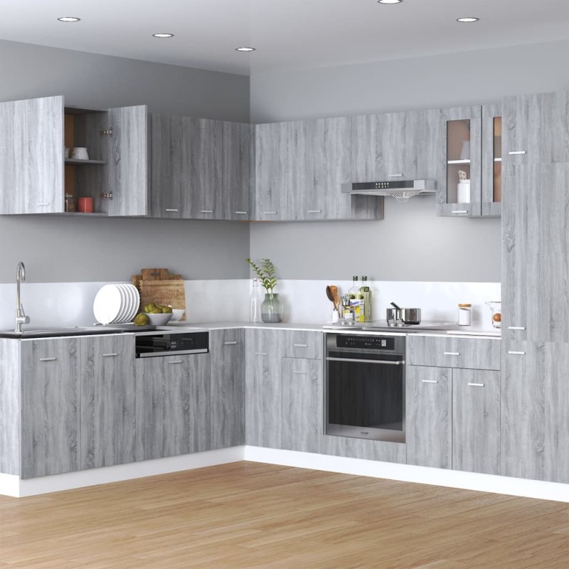 Mobile Pensile Grigio Sonoma 60x31x60 cm Legno Ingegnerizzato Mobile Pensile Grigio Sonoma 60x31x60 cm Legno Ingegnerizzato