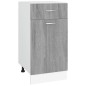 Mobile con Cassetto Grigio Sonoma 40x46x81,5 Legno Multistrato Mobile con Cassetto Grigio Sonoma 40x46x81,5 Legno Multistrato