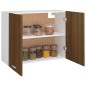Mobile Pensile Rovere Marrone 80x31x60 cm in Legno Multistrato Mobile Pensile Rovere Marrone 80x31x60 cm in Legno Multistrato