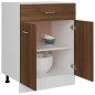 Mobiletto Rovere Marrone 60x46x81,5 cm in Legno Multistrato Mobiletto Rovere Marrone 60x46x81,5 cm in Legno Multistrato