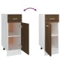 Mobile con Cassetto Rovere Marrone 30x46x81,5 Legno Multistrato Mobile con Cassetto Rovere Marrone 30x46x81,5 Legno Multistrato