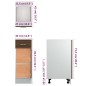Mobile con Cassetto Rovere Marrone 30x46x81,5 Legno Multistrato Mobile con Cassetto Rovere Marrone 30x46x81,5 Legno Multistrato