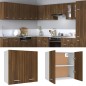 vidaXL Mobile Pensile Rovere Marrone 60x31x60 cm Legno Ingegnerizzato