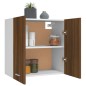 vidaXL Mobile Pensile Rovere Marrone 60x31x60 cm Legno Ingegnerizzato