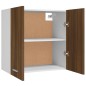 vidaXL Mobile Pensile Rovere Marrone 60x31x60 cm Legno Ingegnerizzato