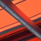 Tenda da Sole Retrattile Manuale LED 400x300 cm Arancio Marrone Tenda da Sole Retrattile Manuale LED 400x300 cm Arancio Marrone