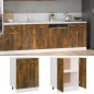 Mobiletto Rovere Fumo 60x46x81,5 cm in Legno Multistrato Mobiletto Rovere Fumo 60x46x81,5 cm in Legno Multistrato