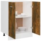 Mobiletto Rovere Fumo 60x46x81,5 cm in Legno Multistrato Mobiletto Rovere Fumo 60x46x81,5 cm in Legno Multistrato