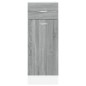Mobile con Cassetto Grigio Sonoma 30x46x81,5 Legno Multistrato Mobile con Cassetto Grigio Sonoma 30x46x81,5 Legno Multistrato