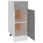 Mobile con Cassetto Grigio Sonoma 30x46x81,5 Legno Multistrato Mobile con Cassetto Grigio Sonoma 30x46x81,5 Legno Multistrato