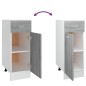 Mobile con Cassetto Grigio Sonoma 30x46x81,5 Legno Multistrato Mobile con Cassetto Grigio Sonoma 30x46x81,5 Legno Multistrato