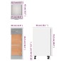 Mobile con Cassetto Grigio Sonoma 30x46x81,5 Legno Multistrato Mobile con Cassetto Grigio Sonoma 30x46x81,5 Legno Multistrato