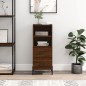 Credenza Rovere Marrone 34,5x34x90 cm in Legno Multistrato Credenza Rovere Marrone 34,5x34x90 cm in Legno Multistrato