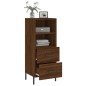 Credenza Rovere Marrone 34,5x34x90 cm in Legno Multistrato Credenza Rovere Marrone 34,5x34x90 cm in Legno Multistrato
