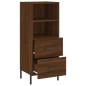 Credenza Rovere Marrone 34,5x34x90 cm in Legno Multistrato Credenza Rovere Marrone 34,5x34x90 cm in Legno Multistrato