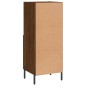 Credenza Rovere Marrone 34,5x34x90 cm in Legno Multistrato Credenza Rovere Marrone 34,5x34x90 cm in Legno Multistrato
