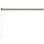 Tenda da Sole Retrattile Manuale con LED 400x300 cm Crema Tenda da Sole Retrattile Manuale con LED 400x300 cm Crema