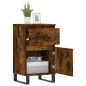 Credenze 2 pz Rovere Fumo 40x35x70 cm in Legno Multistrato Credenze 2 pz Rovere Fumo 40x35x70 cm in Legno Multistrato