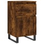 Credenze 2 pz Rovere Fumo 40x35x70 cm in Legno Multistrato Credenze 2 pz Rovere Fumo 40x35x70 cm in Legno Multistrato