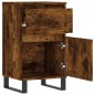 Credenze 2 pz Rovere Fumo 40x35x70 cm in Legno Multistrato Credenze 2 pz Rovere Fumo 40x35x70 cm in Legno Multistrato
