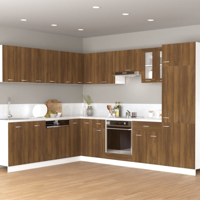 vidaXL Mobile Pensile Rovere Marrone 60x31x40 cm in Legno Multistrato vidaXL Mobile Pensile Rovere Marrone 60x31x40 cm in Legno Multistrato