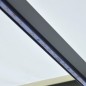 Tenda da Sole Retrattile Manuale con LED 400x300 cm Crema Tenda da Sole Retrattile Manuale con LED 400x300 cm Crema