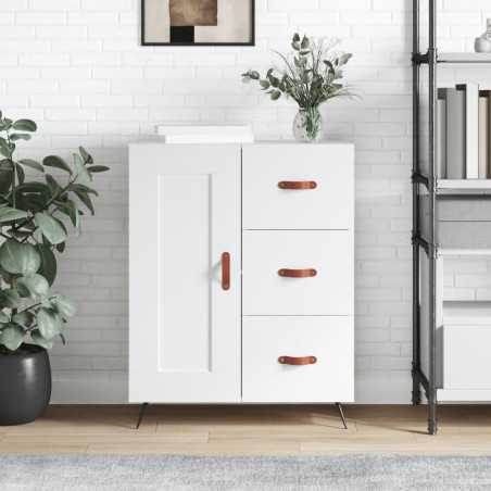 vidaXL Credenza Bianca 69,5x34x90 cm in Legno Multistrato