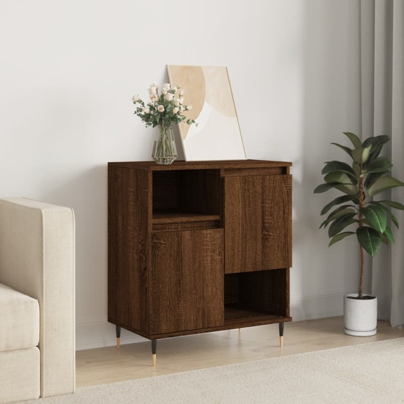 Credenza Rovere Marrone 60x35x70 cm in Legno Multistrato Credenza Rovere Marrone 60x35x70 cm in Legno Multistrato