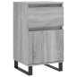 Credenze 2 pz Grigio Sonoma 40x35x70 cm in Legno Multistrato Credenze 2 pz Grigio Sonoma 40x35x70 cm in Legno Multistrato