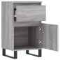 Credenze 2 pz Grigio Sonoma 40x35x70 cm in Legno Multistrato Credenze 2 pz Grigio Sonoma 40x35x70 cm in Legno Multistrato