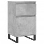 Credenze 2 pz Grigio Cemento 40x35x70 cm in Legno Multistrato Credenze 2 pz Grigio Cemento 40x35x70 cm in Legno Multistrato