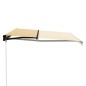 Tenda da Sole Retrattile Manuale e LED 400x300cm Gialla Bianca Tenda da Sole Retrattile Manuale e LED 400x300cm Gialla Bianca