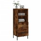 Credenza Rovere Fumo 34,5x34x90 cm in Legno Multistrato Credenza Rovere Fumo 34,5x34x90 cm in Legno Multistrato