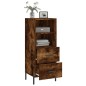 Credenza Rovere Fumo 34,5x34x90 cm in Legno Multistrato Credenza Rovere Fumo 34,5x34x90 cm in Legno Multistrato