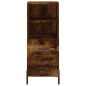 Credenza Rovere Fumo 34,5x34x90 cm in Legno Multistrato Credenza Rovere Fumo 34,5x34x90 cm in Legno Multistrato
