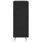 Credenza Nera 69,5x34x90 cm in Legno Multistrato Credenza Nera 69,5x34x90 cm in Legno Multistrato