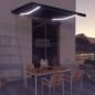 Tenda da Sole Retrattile Manuale con LED 400x300 cm Antracite Tenda da Sole Retrattile Manuale con LED 400x300 cm Antracite