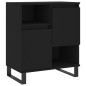 Credenza Nero 60x35x70 cm in Legno Multistrato Credenza Nero 60x35x70 cm in Legno Multistrato
