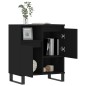 Credenza Nero 60x35x70 cm in Legno Multistrato Credenza Nero 60x35x70 cm in Legno Multistrato